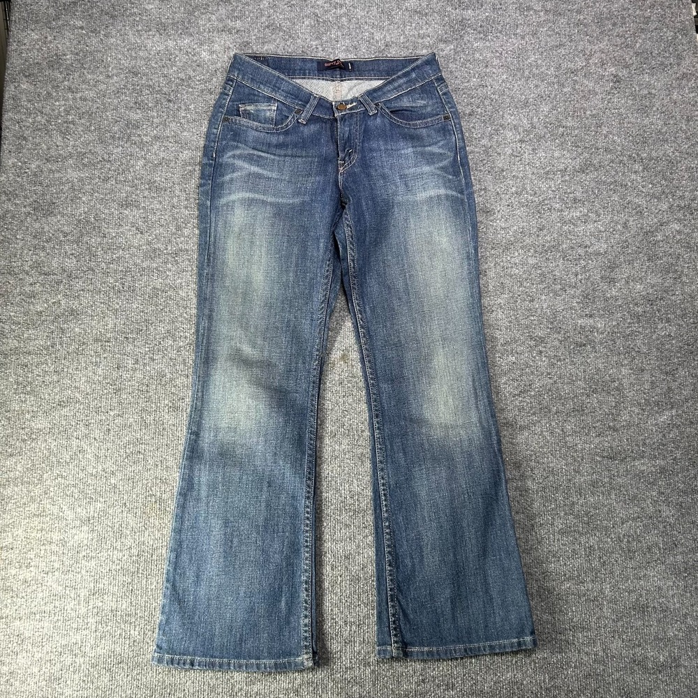 Levi's Curvy Cut Bootcut Jeans Womens 7 S/C Blue Denim Stretch Zip Fly - 29X30.5